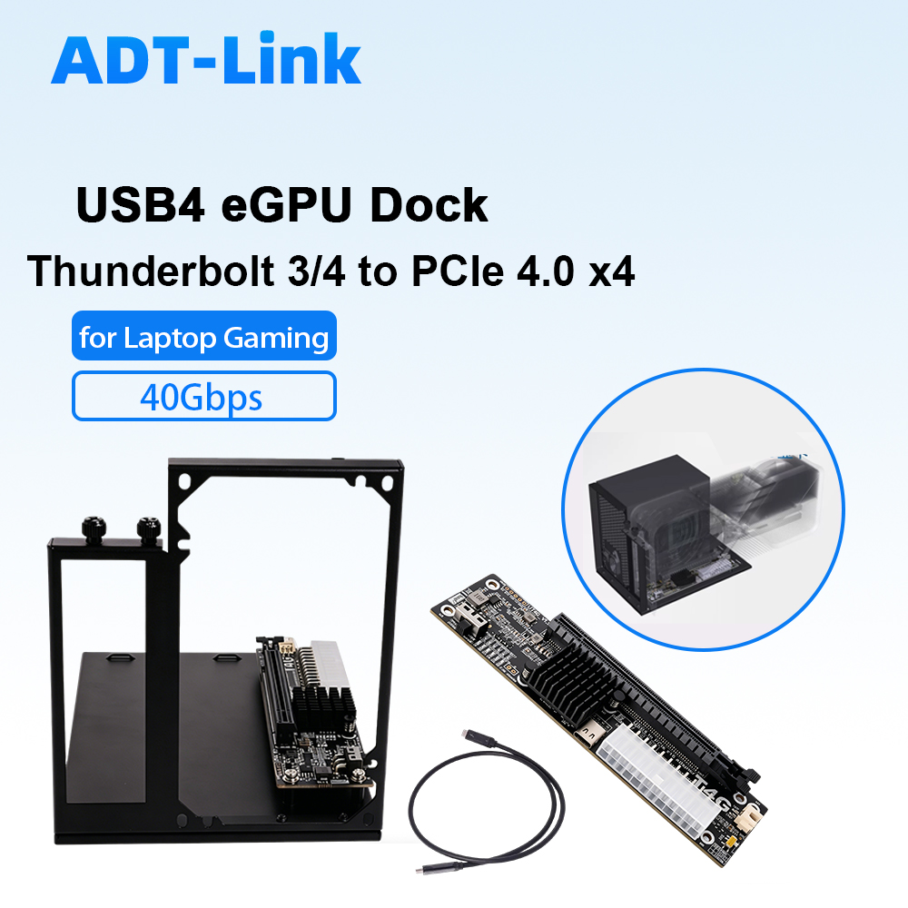 Thunderbolt 4 External Gpu Enclosure - Док-станция ADT-Link USB4 eGPU Thunderbolt 3/4