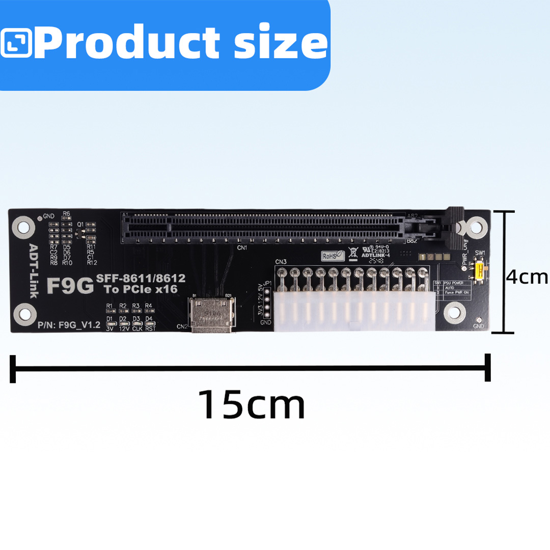 OCuLink SFF-8611/8612 на PCIe  – обзор и цена Oculink Egpu Dock Graphics Card