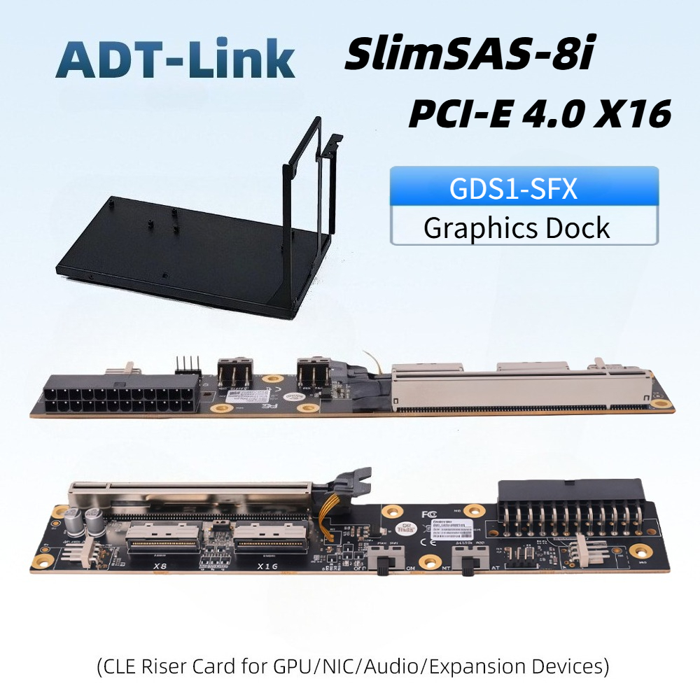 Док-станция Dual SlimSAS 8i дл – обзор и цена Oculink Egpu Dock Graphics Card
